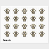 Grappig Skelet OMG Schedel Sticker – Spooky Hallow (Vel)