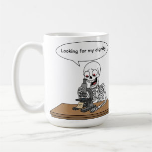 Grappig Skelet Op Zoek Naar Waardigheid Koffiemok