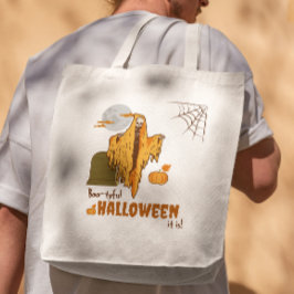 Grappig Skelet Pompoen Volwassenen Humor Halloween Tote Bag