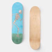 Grappig Skelet Rent Persoonlijk Skateboard (Voorkant)