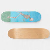 Grappig Skelet Rent Persoonlijk Skateboard (Horizontaal)