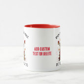 Grappig skelet Spooky Vibes Skull Head Christmas Mok (Midden)