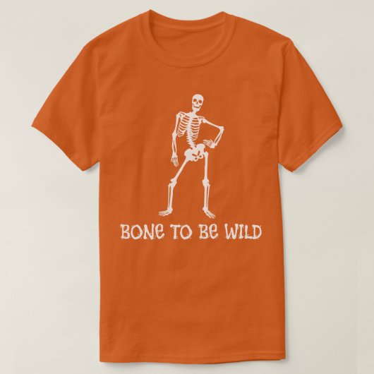 Grappig Skelet Striking a Pose on Dark T-shirt (Design voorkant)