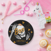 Grappig skelet Sushi Halloween Verjaardagsfeest Papieren Bordje (Feest)