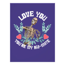 Grappig Skelet Valentijn Rib Genoot Goth Humor