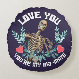 Grappig Skelet Valentijn Rib Genoot Goth Humor Rond Kussen