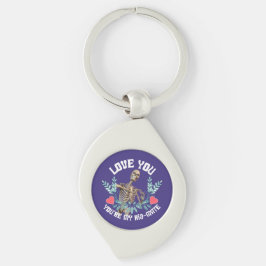 Grappig Skelet Valentijn Rib Genoot Goth Humor Sleutelhanger