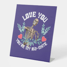 Grappig Skelet Valentijnsdag Rib Genoot Goth Humor