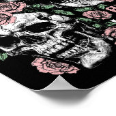 Grappig skelet vast tussen IDK IDC IDGAF Hallowe Poster (Hoek)