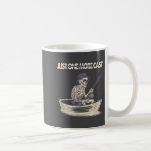 Grappig Skelet Vissen Alleen Nog Eén Worp Citaat Koffiemok
