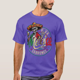 Grappig Skelet Viva Meico s Mannen Vrouwen Onafhan T-shirt
