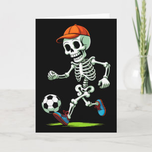 Grappig Skelet Voetbal Halloween Kostuum Mannen Jo Kaart