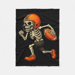 Grappig Skelet Voetbal Halloween Kostuum Voor Mann Fleece Deken