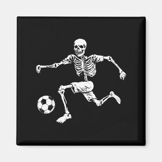 Grappig skelet voetbal magneet (Voorkant)