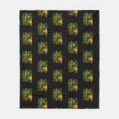Grappig Skelet Wandelend Great Dane Gotische Hond Fleece Deken (Voorkant)
