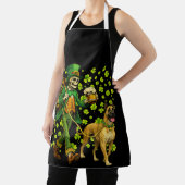 Grappig Skelet Wandelend Great Dane Gotische Hond Schort (Insitu)