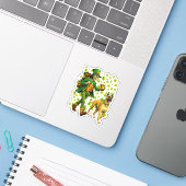 Grappig Skelet Wandelende Great Dane Gotische Hond Sticker (Laptop met iPhone)