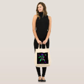 Grappig Skeleton Batting Ice Cream Dripping Baseba Tote Bag (Voorkant (model))