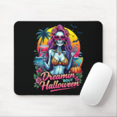 Grappig Skeleton Dromen Over Halloween Zomer V Muismat (Met muis)