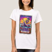 Grappig Skeleton Geen Botten Leeft Een Feesttarot T-shirt (Voorkant)