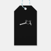 Grappig Skeleton Heart Hands. Halloween Costume Sk Cadeaulabel (Voorkant)