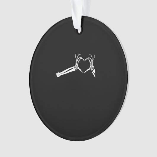 Grappig Skeleton Heart Hands. Halloween Costume Sk Ornament (voorkant)