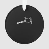 Grappig Skeleton Heart Hands. Halloween Costume Sk Ornament (voorkant)