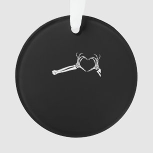 Grappig Skeleton Heart Hands. Halloween Costume Sk Ornament