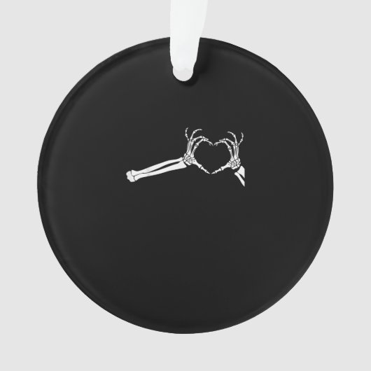 Grappig Skeleton Heart Hands. Halloween Costume Sk Ornament (voorkant)