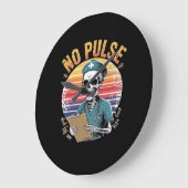 Grappig Skeleton Nurse Geen Pulse Design – Dark Hu Grote Klok (Hoek)