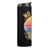 Grappig Skeleton Nurse Geen Pulse Design – Dark Hu Thermosbeker (Gedraaid links)