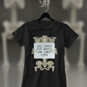 Grappig Skeleton Slogan Halloween T-shirt