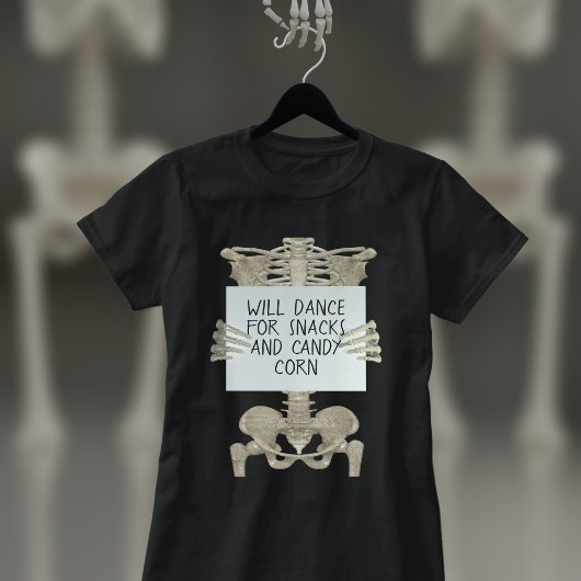 Grappig Skeleton Slogan Halloween T-shirt