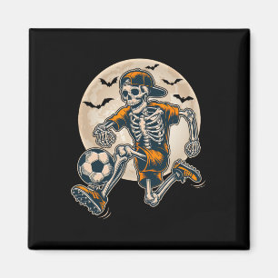 Grappig Skeleton Soccer Mannen Boys Kinder Hallowe Magneet