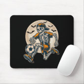 Grappig Skeleton Soccer Mannen Boys Kinder Hallowe Muismat (Met muis)