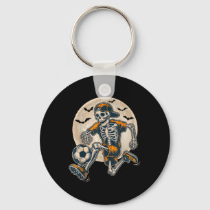 Grappig Skeleton Soccer Mannen Boys Kinder Hallowe Sleutelhanger