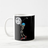 Grappig Skeleton Spelen Golf Golfen Happy Hallowee Koffiemok (Links)