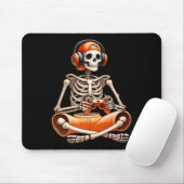 Grappig Skeleton Videogame Halloween Gaming Gamer Muismat (Met muis)