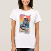 Grappig Skeleton Zeemeermin Tarot Hot Gothic Summe T-shirt (Voorkant)