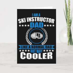 Grappig ski-instructeur vader outfit Vaderdag kost Kaart