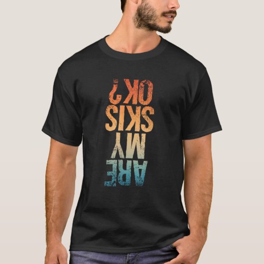 Grappig ski-ontwerp voor mannen vrouwen kinderen j t-shirt (Voorkant)