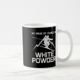 Grappig Ski Shirt - Mijn Drug Van Keuze Is Witte P Koffiemok