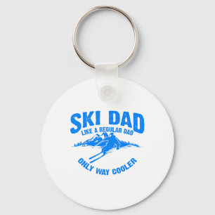 Grappig Ski Vader Cadeau Skiërs Schattig Skiën Lie Sleutelhanger