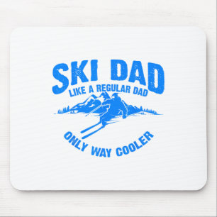 Grappig ski vader cadeau skiërs schattige ski lief muismat
