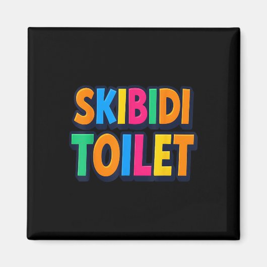 Grappig Skibidi toilet Magneet (Voorkant)