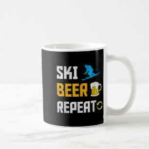 Grappig Skibier Herhaal Skiën & Kamp; Skiërs Koffiemok