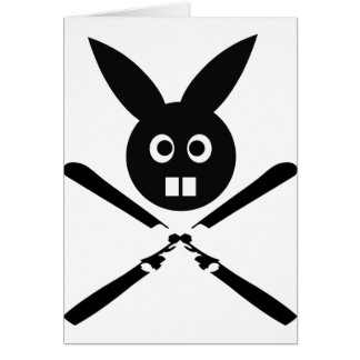 grappig skibunny-pictogram