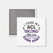 Grappig skiën knieblessure gescheurde ACL goed te Magneet (Voorkant / Achterkant)