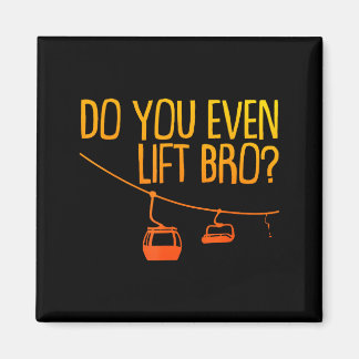 Grappig skiën snowboarden design voor mannen vrouw magneet