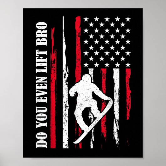 Grappig skiën snowboarden ontwerp voor mannen vrou poster (Voorkant)